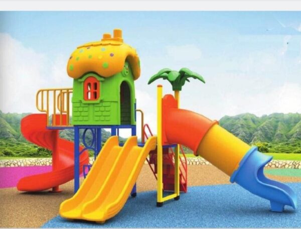 98850801-1bd5-410d-ba96-5272cff49ffb Garden Playsets with Slides and Low Swing Dimensions: 510 × 310 × 280 cm