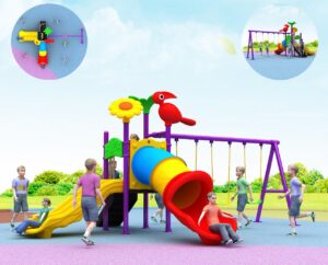 08d92120-2c95-4b5a-a8e2-493304008b48 لعبة جماعية مع زحليقتين و ثلاث مراجيح